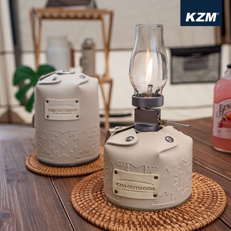 KAZMI KZM 風格圖騰高山瓦斯罐保護套 450g 裝飾 露營裝飾