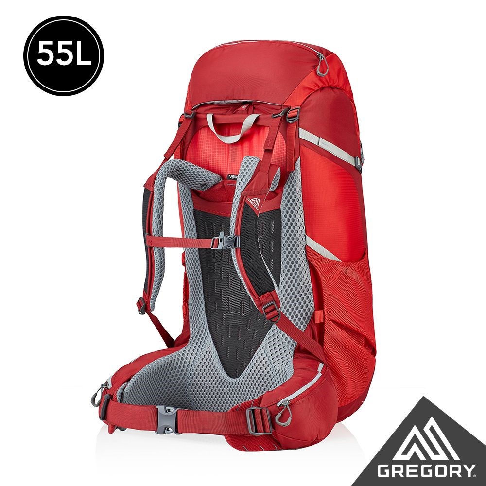 Gregory 女 55L AMBER 登山背包 火鶴紅 GG126869 登山包