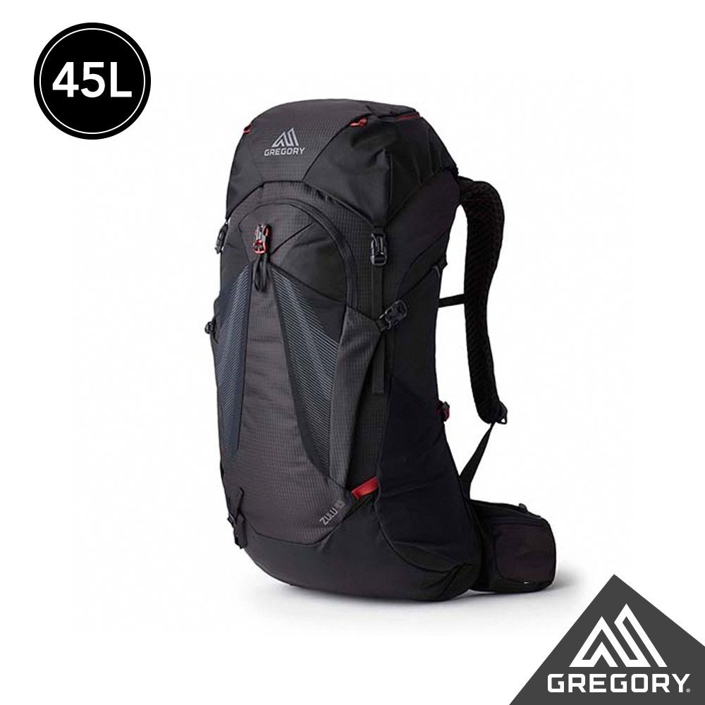 Gregory 男 45L ZULU 登山背包 M/L 火山黑 GG145292