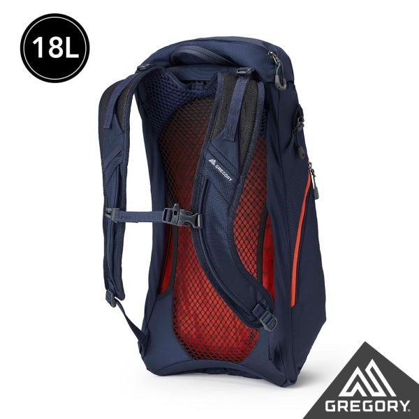 Gregory 18L ARRIO多功能登山背包 火花藍 GG136973 透氣網架背包 登山包