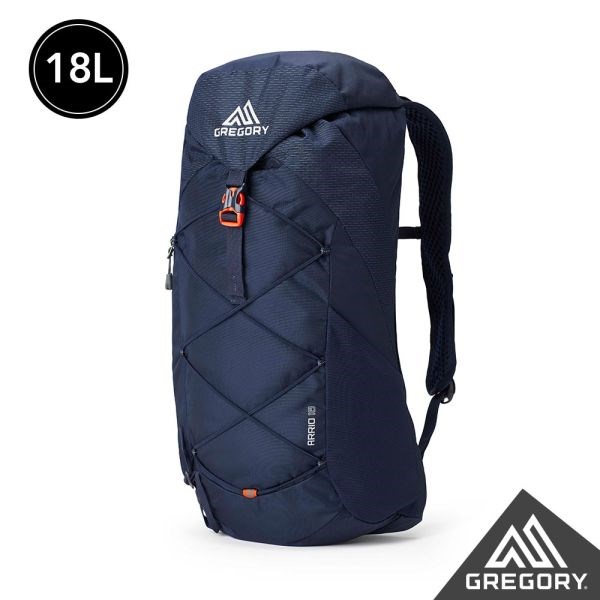 Gregory 18L ARRIO多功能登山背包 火花藍 GG136973 透氣網架背包 登山包