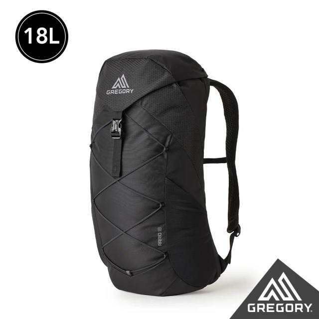 Gregory 18L ARRIO多功能登山背包 碳黑 GG136973 透氣網架背包 登山包
