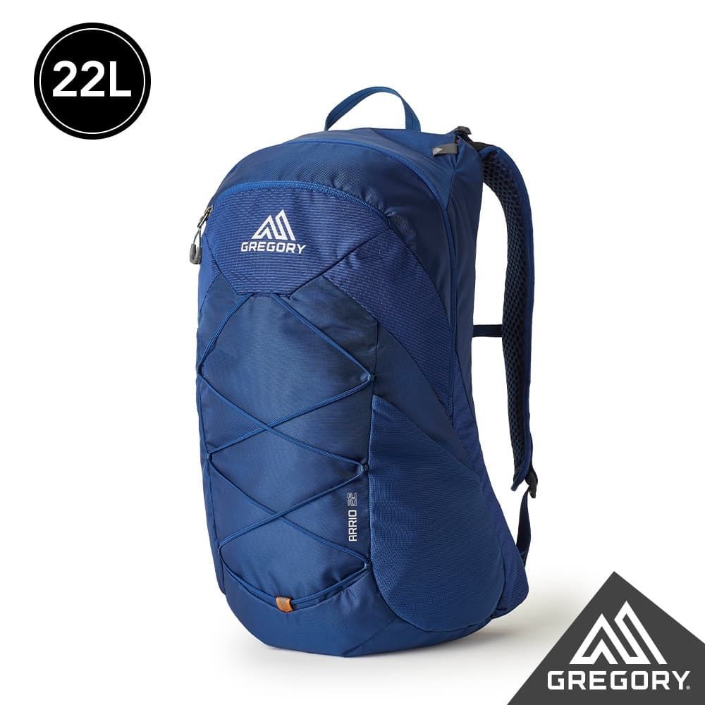 Gregory 22L ARRIO多功能登山背包 帝國藍 GG138424 透氣網架背包 登山包