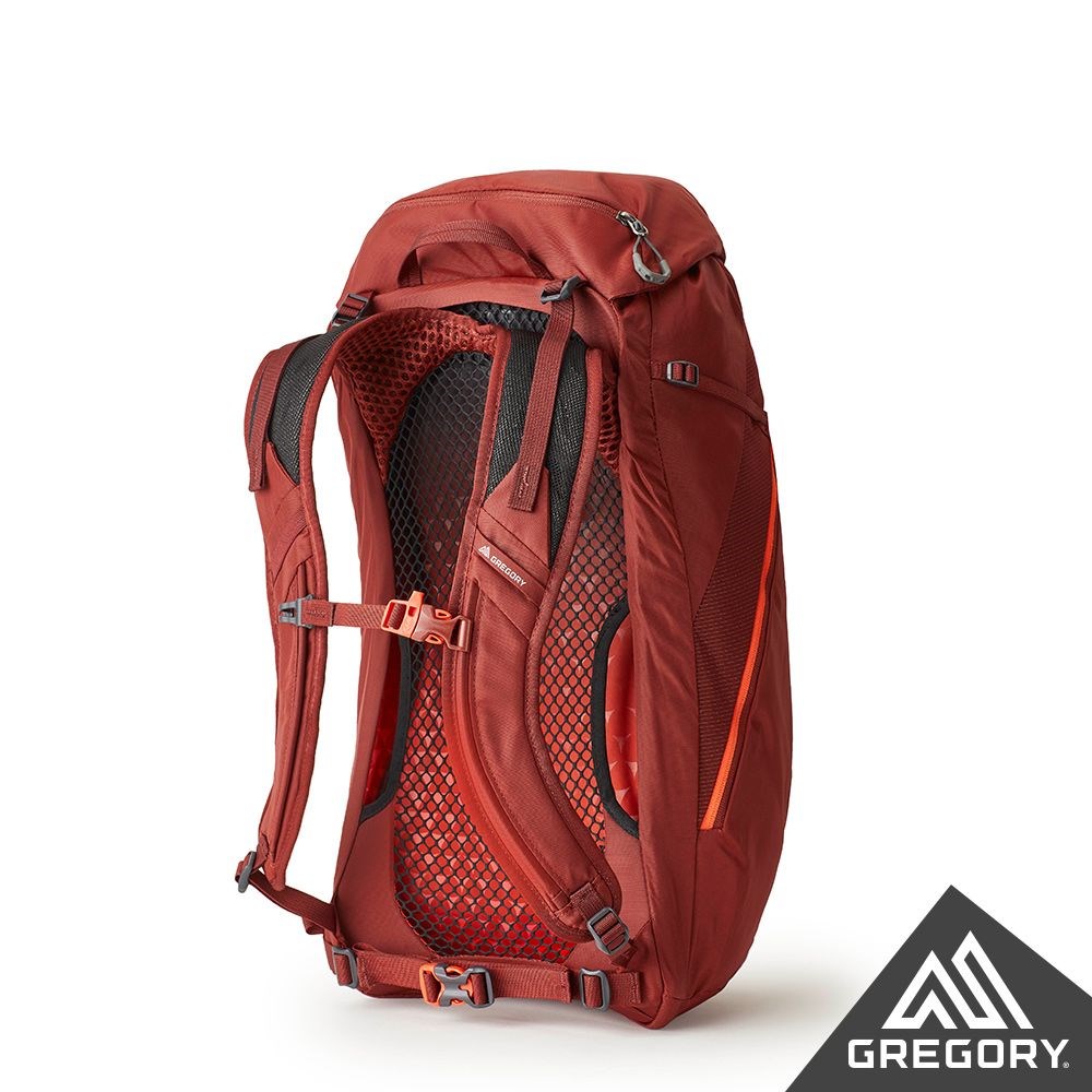 Gregory 24L ARRIO多功能登山背包 磚石紅 GG136974 透氣網架背包 登山包