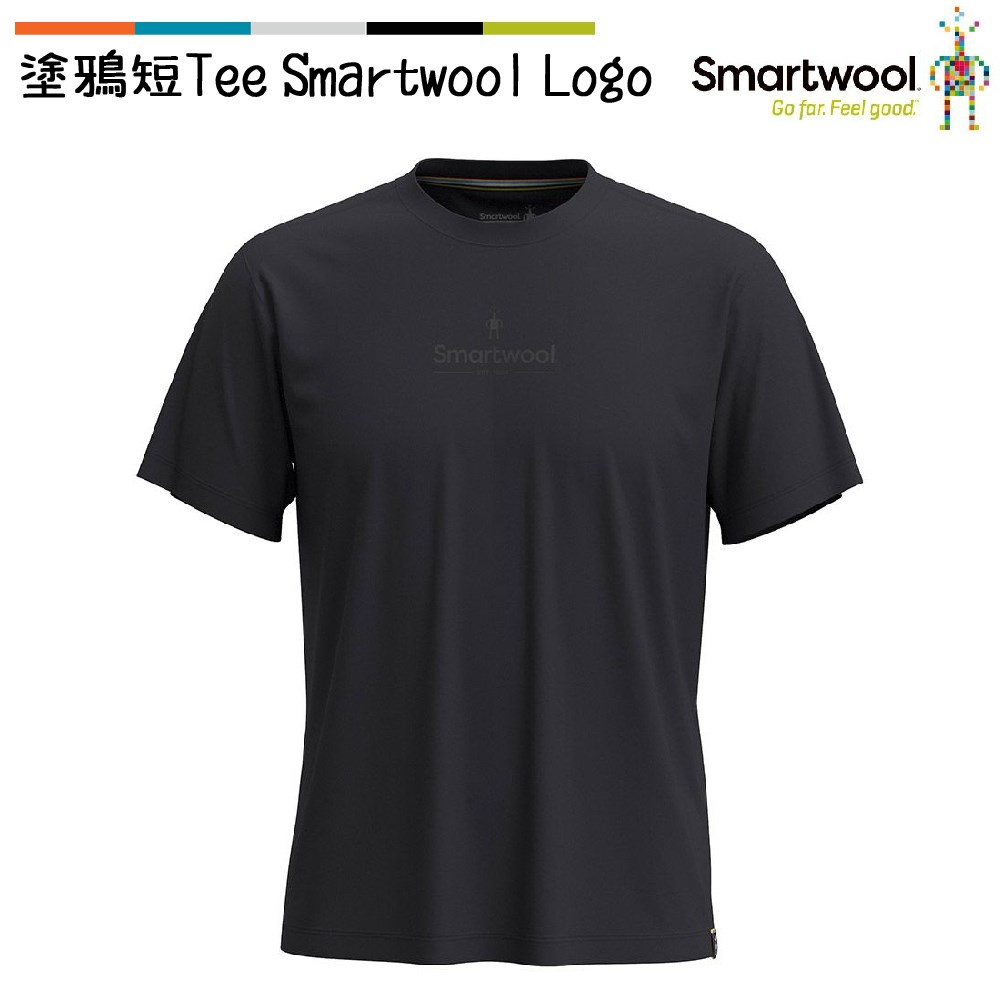Smartwool 塗鴉短Tee/Smartwool Logo 黑 SW002364001 美麗諾羊毛 T恤