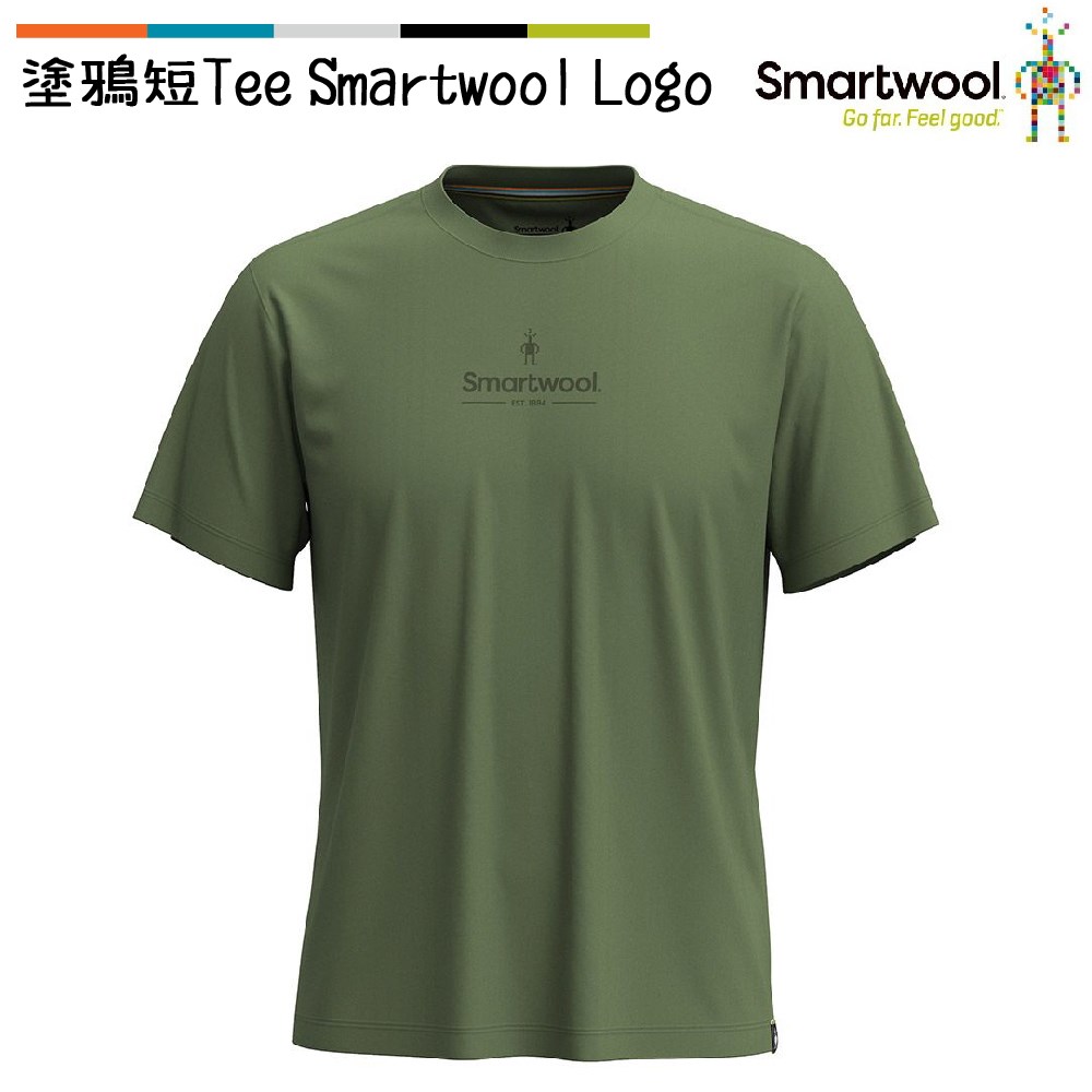Smartwool 塗鴉短Tee/Smartwool Logo 蕨綠 SW002364N06 美麗諾羊毛 T恤