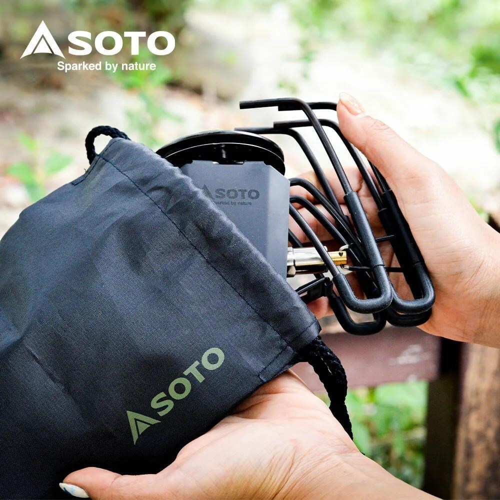 SOTO 穩壓輕便型蜘蛛爐 ST-340BK 黑色款 蜘蛛爐 高山爐 爐子 登山 露營 野炊