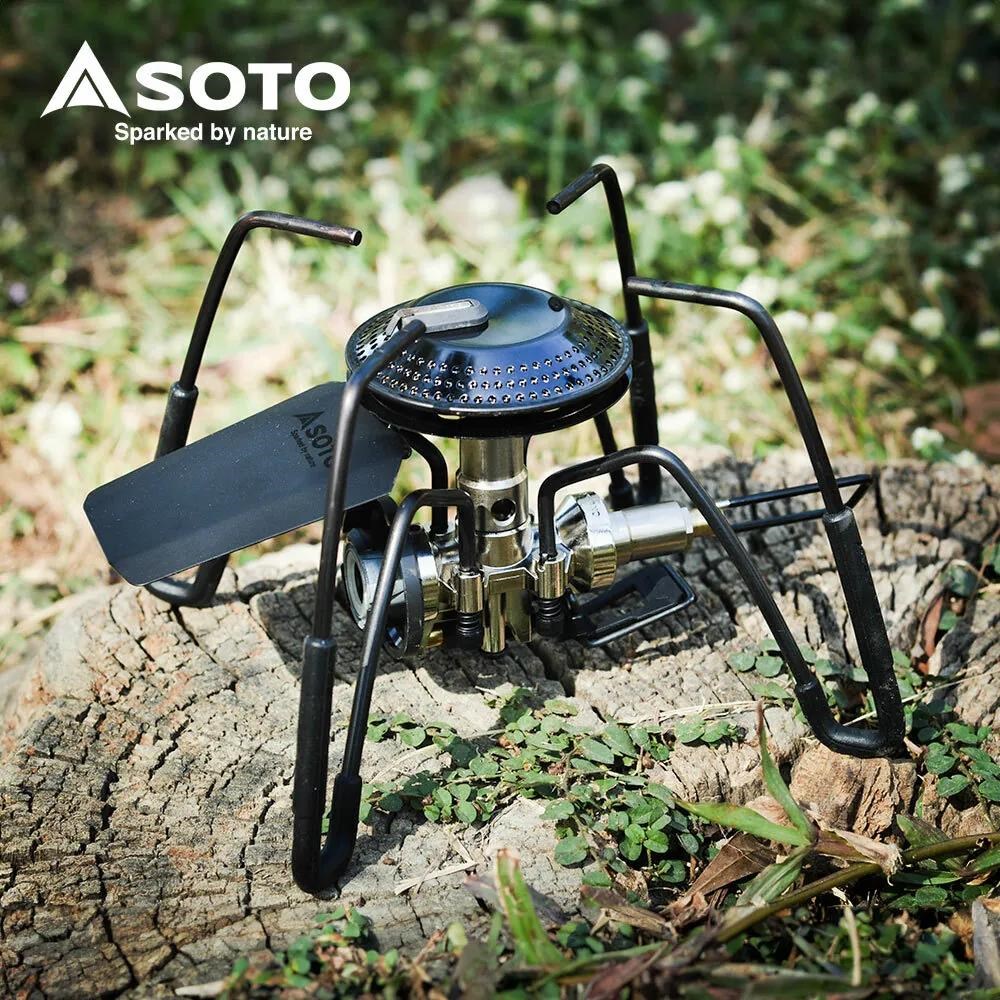 SOTO 穩壓輕便型蜘蛛爐 ST-340BK 黑色款 蜘蛛爐 高山爐 爐子 登山 露營 野炊