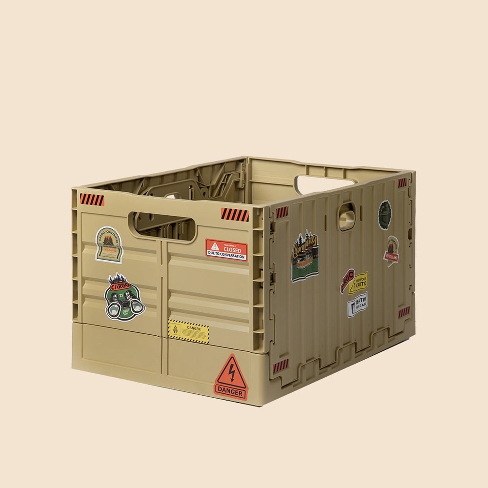CARGO 工業風折疊收納箱 沙色 箱桌 桌箱 軍風箱 可加專用桌板