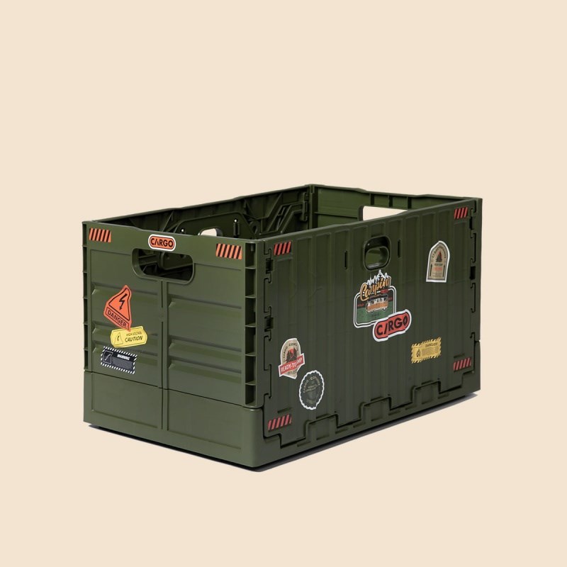 CARGO 工業風折疊收納箱 軍綠 箱桌 桌箱 軍風箱 可加專用桌板