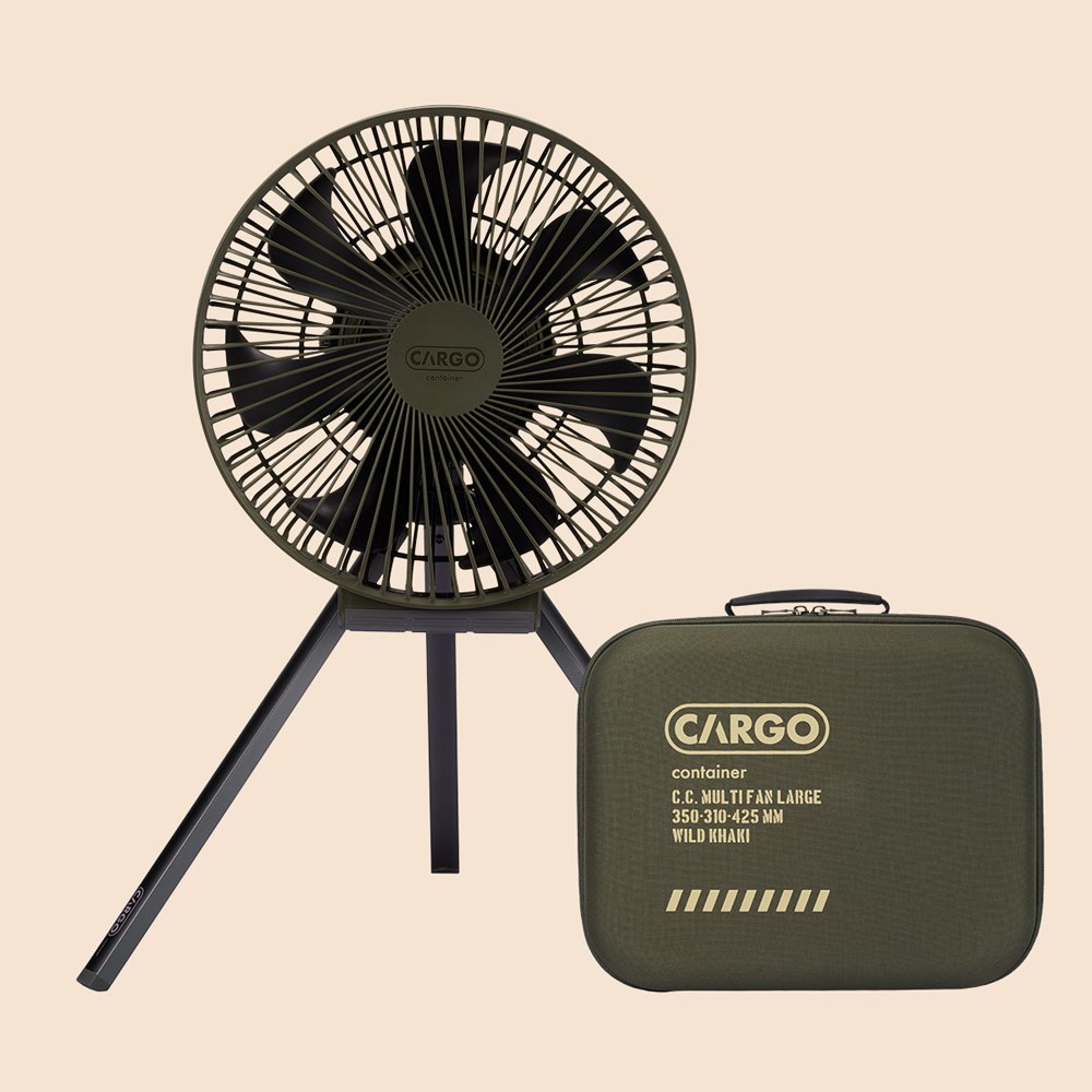 CARGO MULTI FAN 隨行風扇含收納盒 L 軍綠 露營風扇