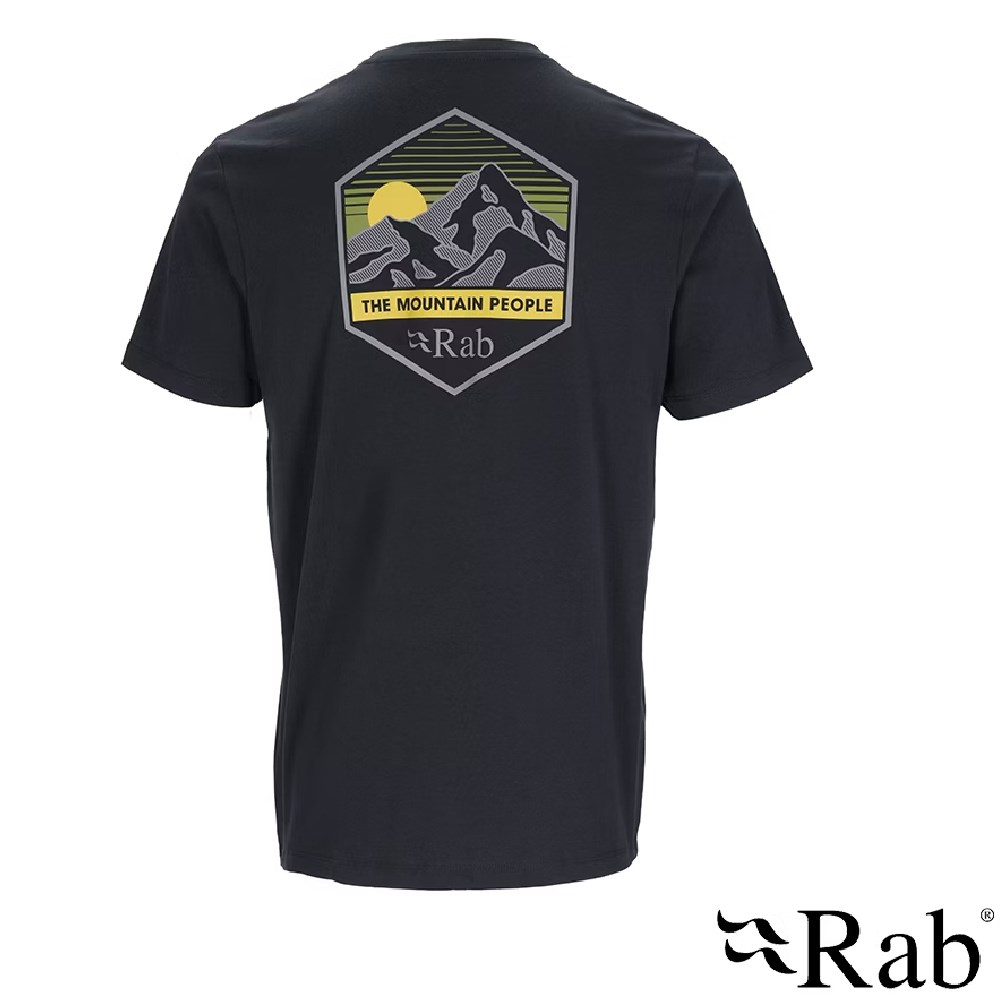 英國 RAB Stance Mountain Peak Tee 透氣短袖有機棉T恤 男款 鯨魚灰 QCB66