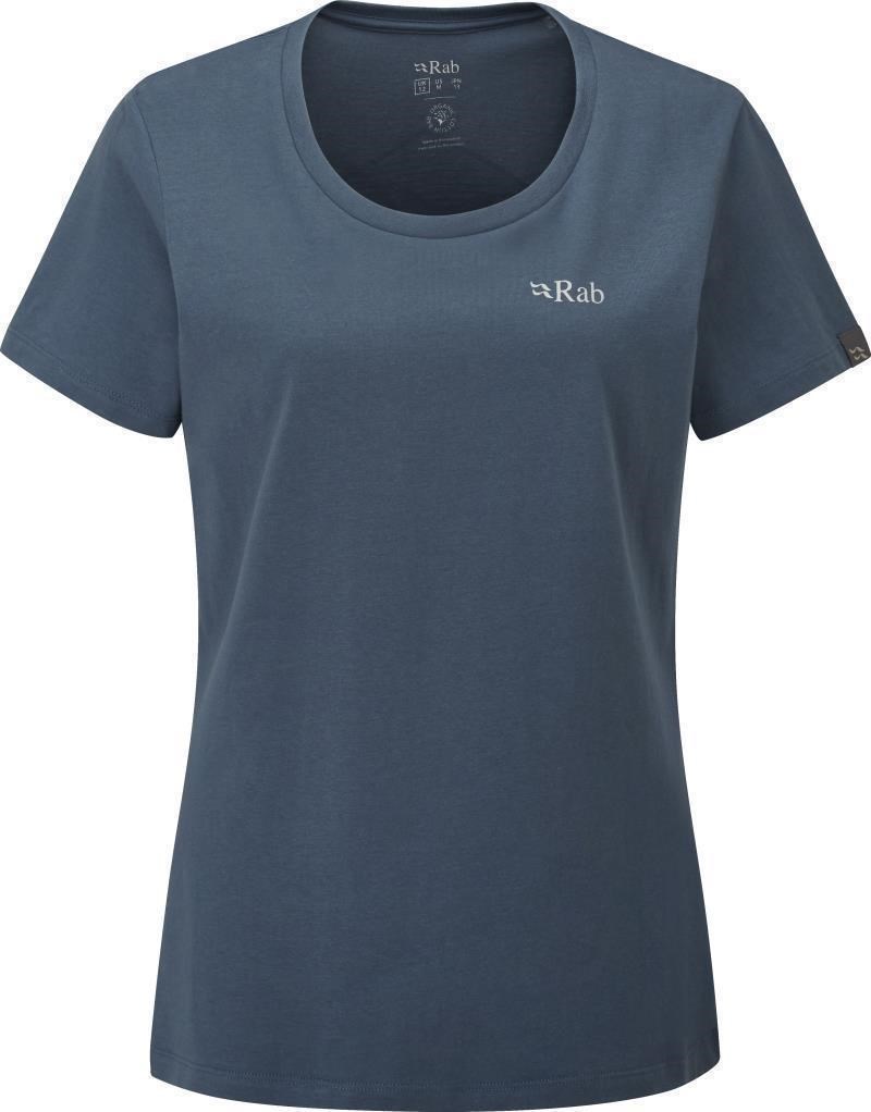 英國 RAB Stance Mountain Peak Tee 透氣短袖有機棉T恤 女款 鯨魚灰 QCB67