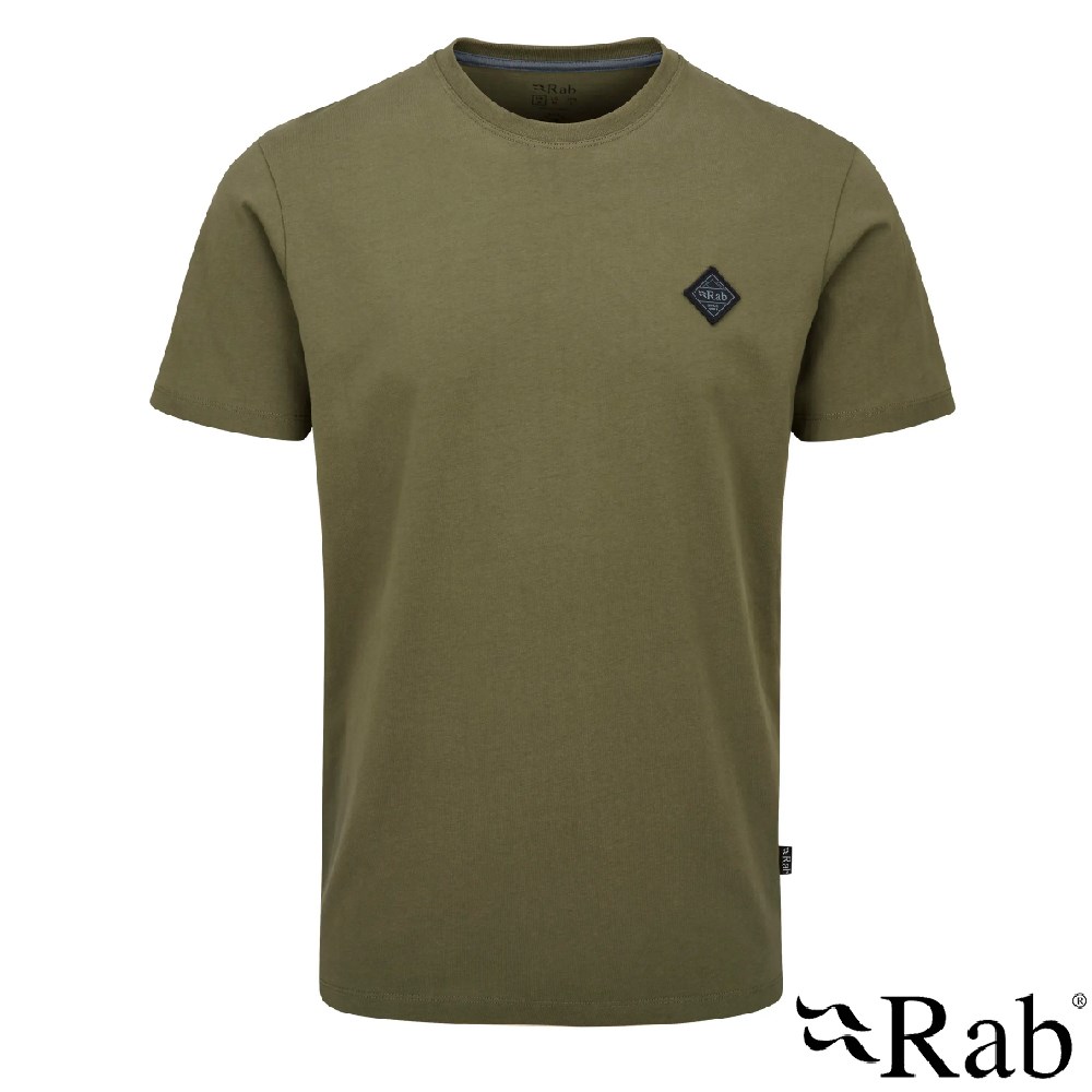 英國 RAB Basecamp Logo Badge Tee 透氣短袖有機棉T恤 男款 淺卡其 QCC09