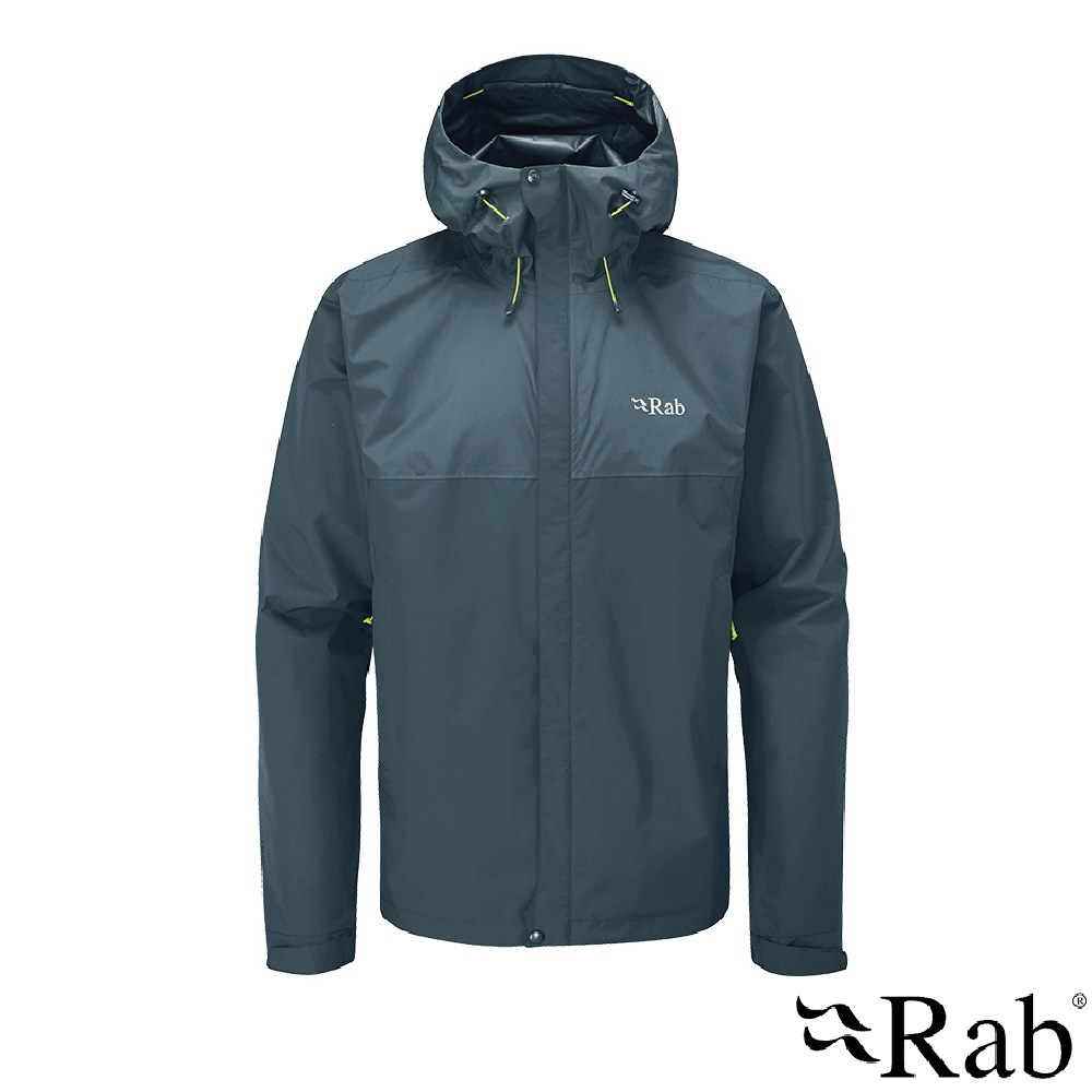 英國 RAB Downpour Eco Jacket 輕量 防風 防水 連帽外套 男款 獵戶藍 QWG82 登山