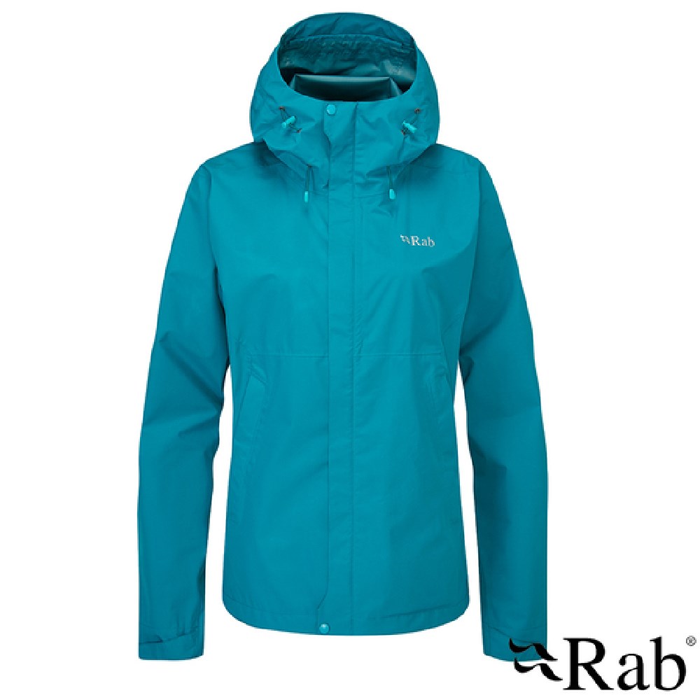 英國 RAB Downpour Eco Jacket 輕量 防風 防水 連帽外套 女款 群青藍 QWG83 登山