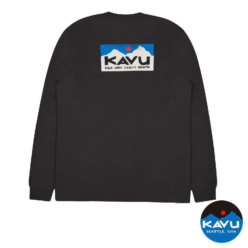 KAVU LS Etch Art 男款 經典長袖恤衫 甘草糖 K8070 長袖 有機棉 T恤