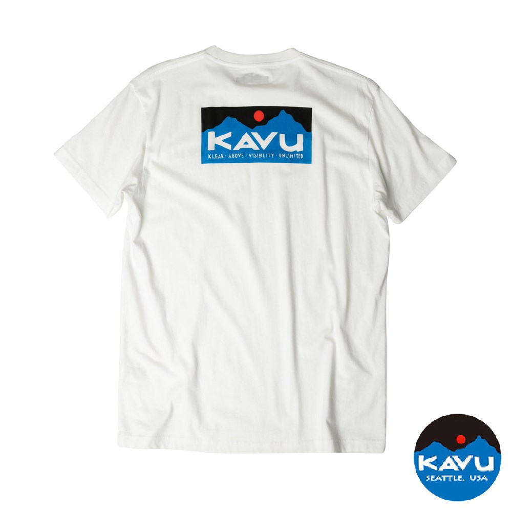 KAVU Klear Above Etch Art 男款 短袖T恤 白 K847 有機棉