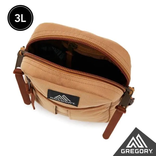 Gregory 3L QUICK POCKET斜背包 GG125415 焦糖棕 背包