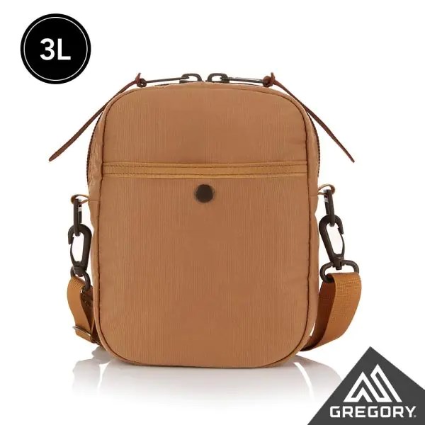 Gregory 3L QUICK POCKET斜背包 GG125415 焦糖棕 背包