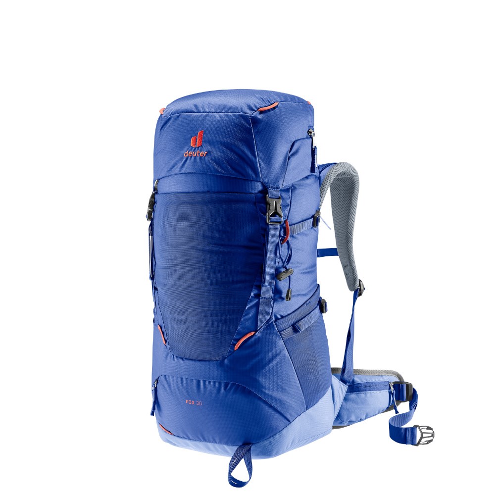 Deuter FOX拔熱登山背包 青少年款 30+4L 3611122 藍色 登山包 露營包