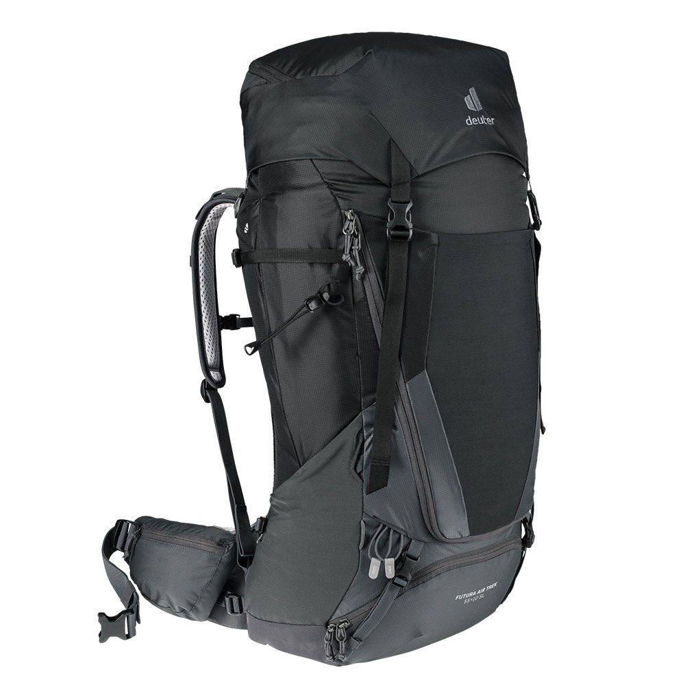 Deuter 男 FUTURA AIR TREK網架直立式透氣背包 55+10SL 3402221 黑 登山背包