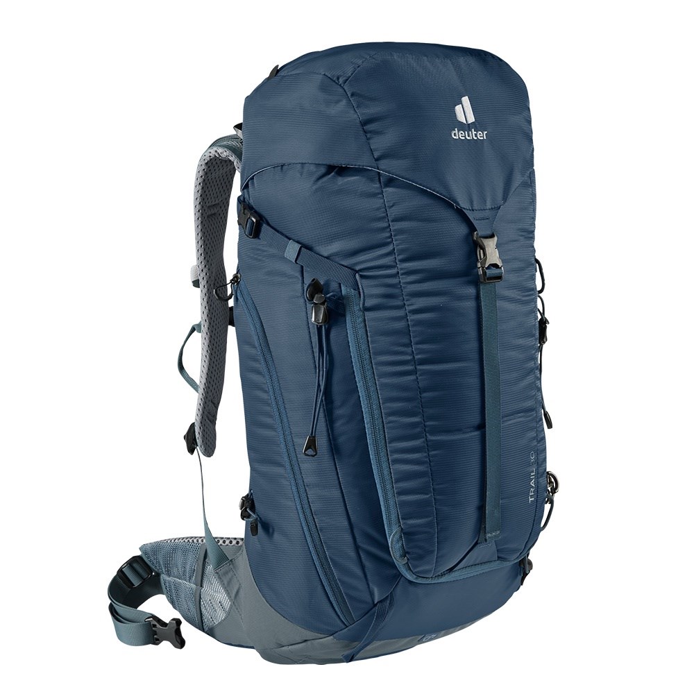 Deuter 男 TRAIL 輕量拔熱透氣背包 30L 3440521 深藍 登山包 背包