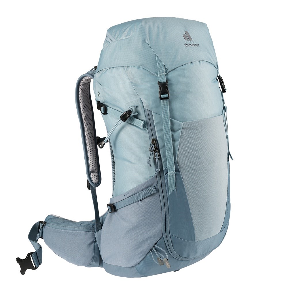 Deuter 女 FUTURA 24SL透氣網架背包 3400521 水藍 登山背包 登山包