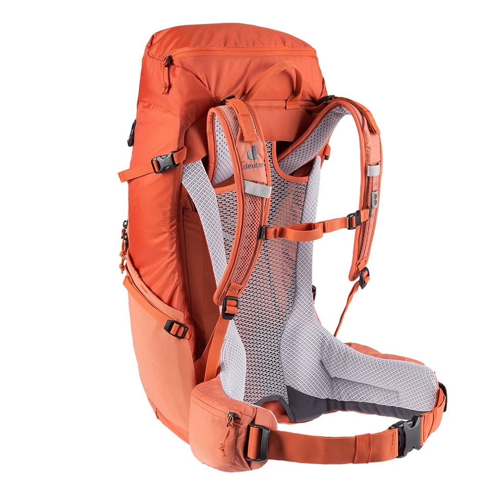 Deuter 女 FUTURA 24SL透氣網架背包 3400521 橘紅 登山背包 登山包