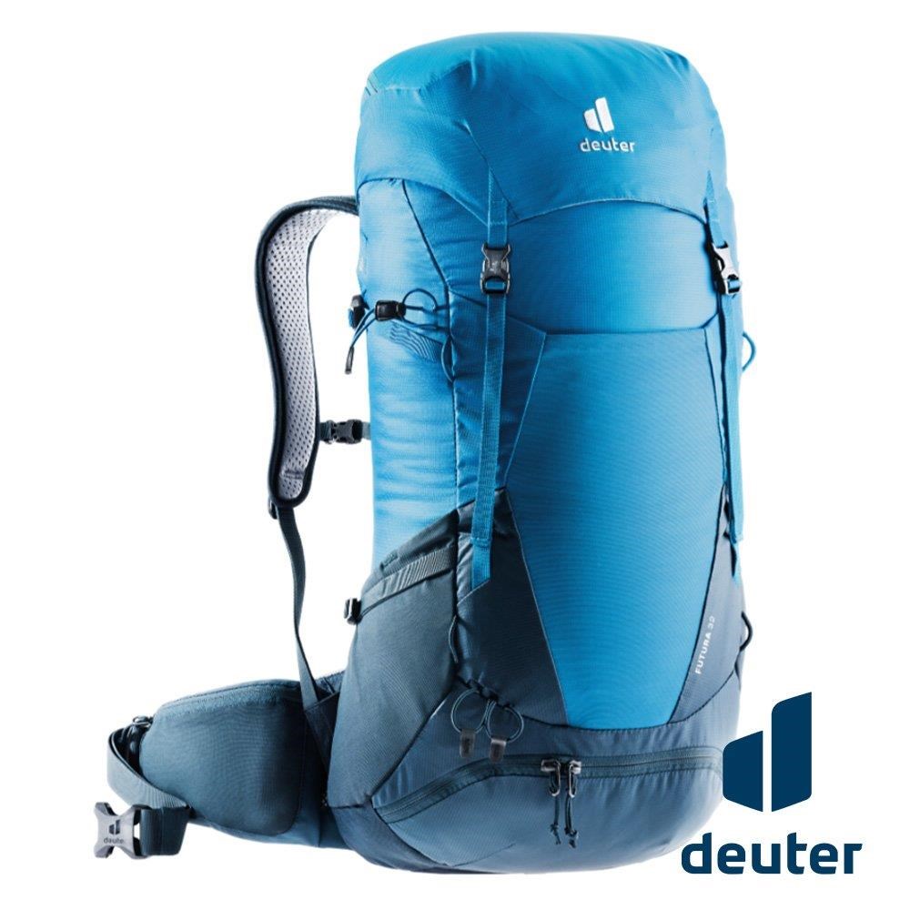 Deuter 男 FUTURA 32L透氣網架背包 3400821 藍 登山背包 登山包
