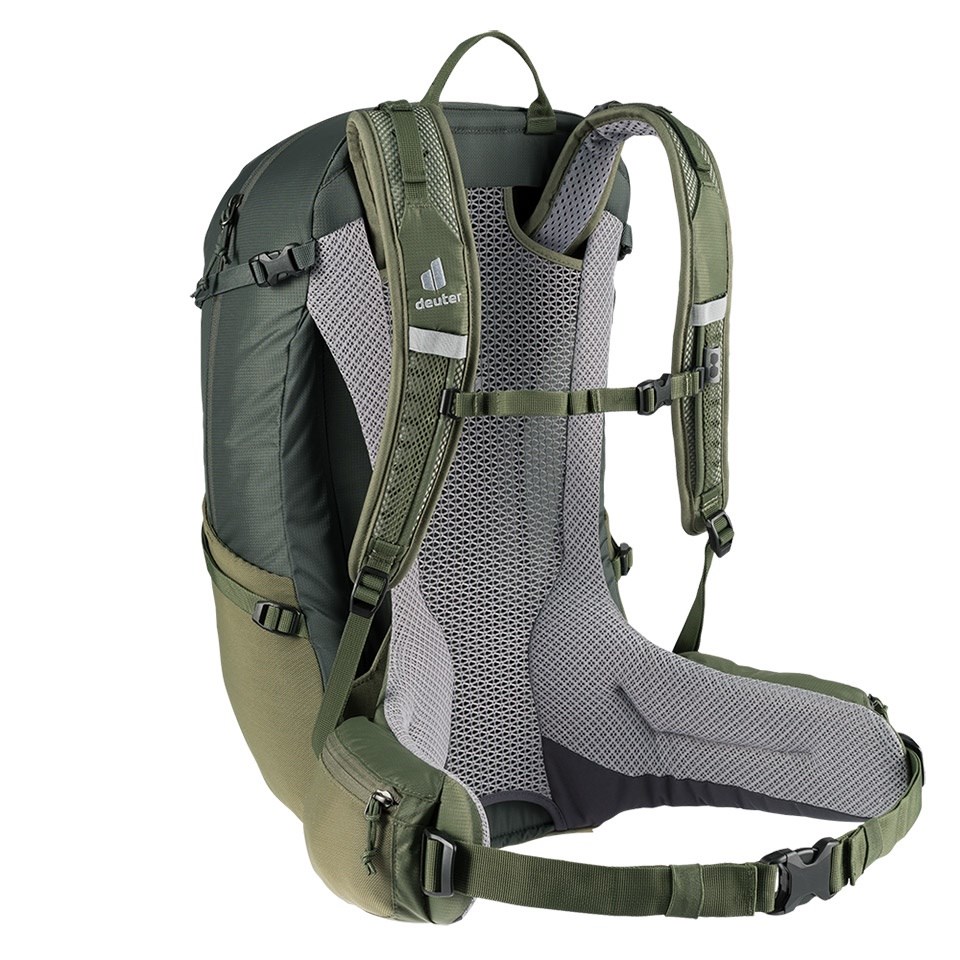 Deuter 男 FUTURA 27L透氣網架背包 3400321 墨綠卡其 登山背包 登山包
