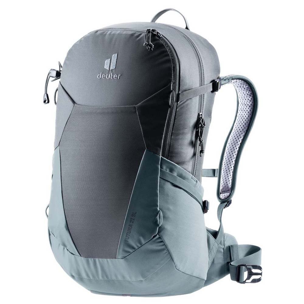 Deuter 女 FUTURA 21SL透氣網架背包 3400021 黑水藍 登山背包 登山包