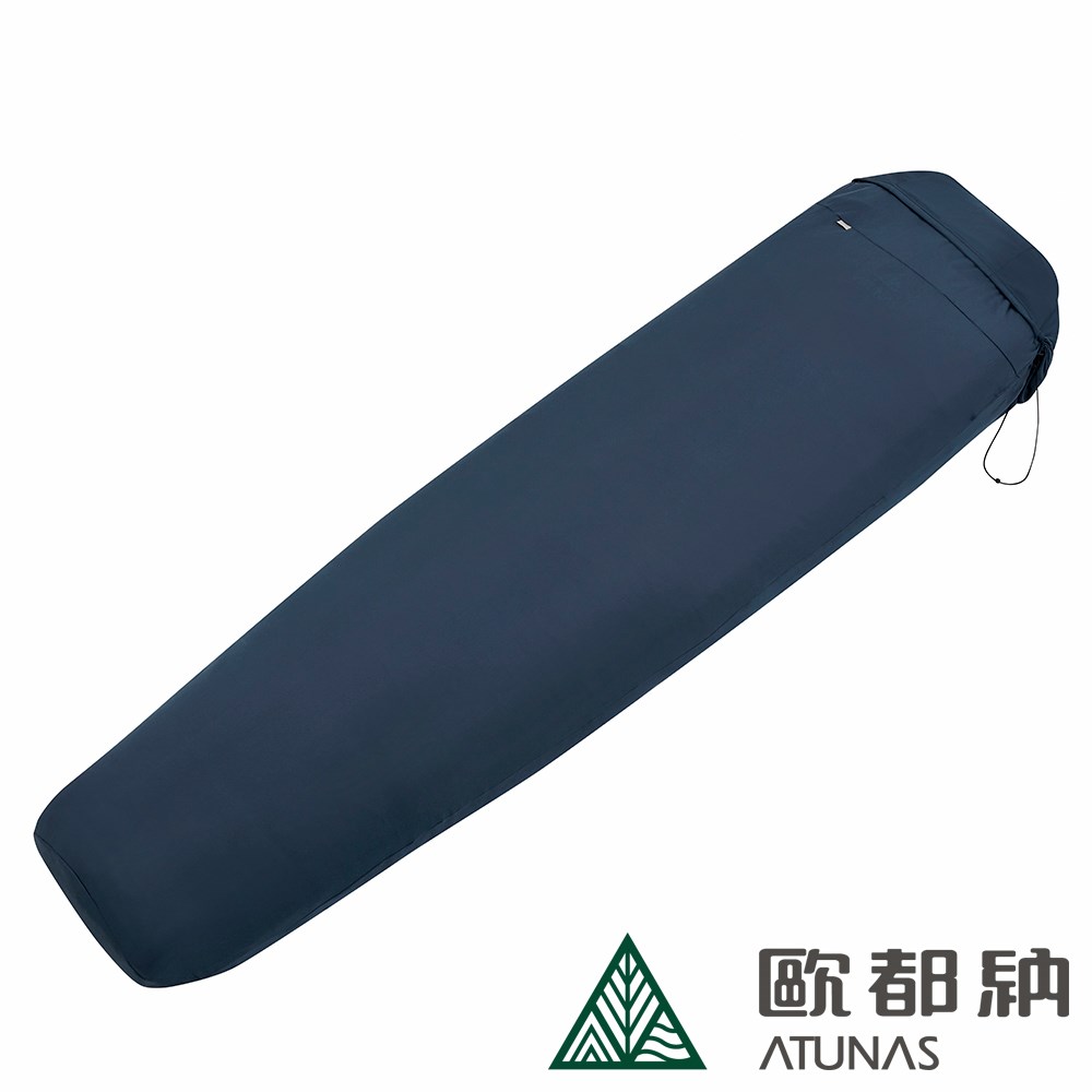 ATUNAS 歐都納 輕薄天鵝絨細刷毛保潔睡袋內套 A1ACFF01N 深藍 露營 登山