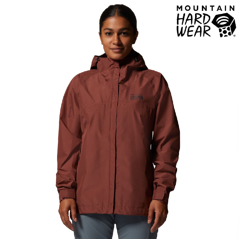Mountain Hardwear GTX輕量防水連帽外套 女款 紅土 1929901 防水外套
