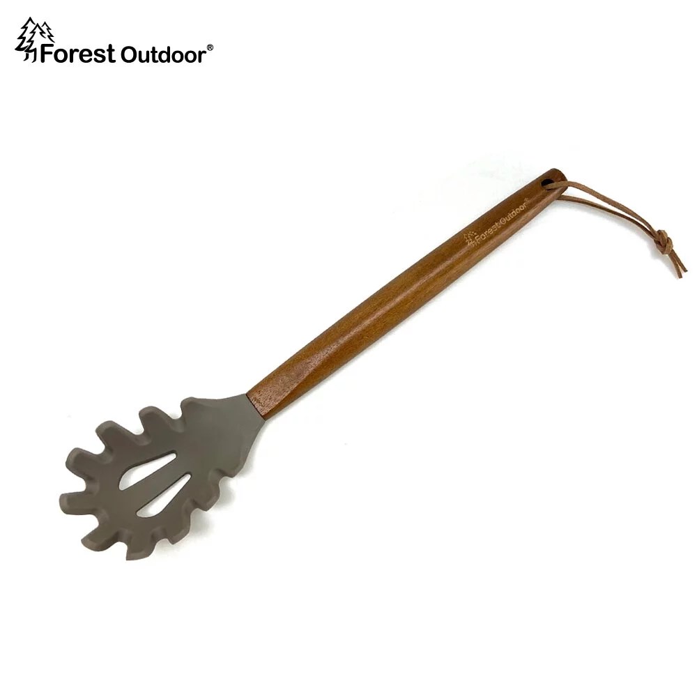 Forest Outdoor 原木矽膠廚具 油刷 鍋鏟 湯勺 撈麵勺 食品級矽膠+櫸木實木手柄