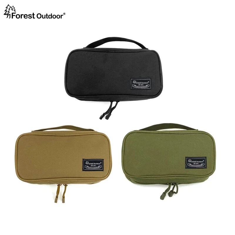 Forest Outdoor 戶外EDC收納包 黑/軍綠/卡其 營釘營繩工具包 盥洗包 醫療包 餐具包
