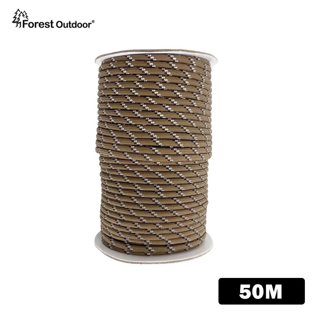Forest Outdoor 高反光 5mm SP等級細目編織營繩 25米 50米 營繩