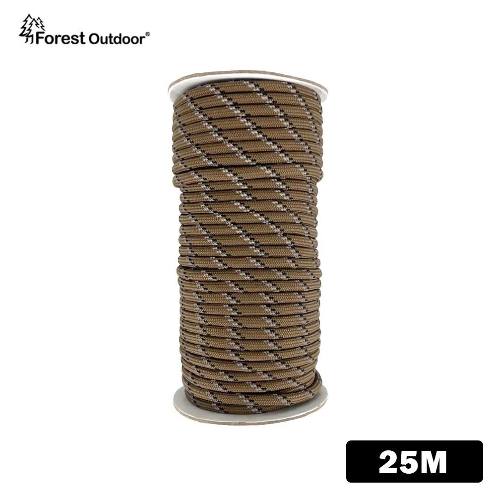 Forest Outdoor 高反光 5mm SP等級細目編織營繩 25米 50米 營繩
