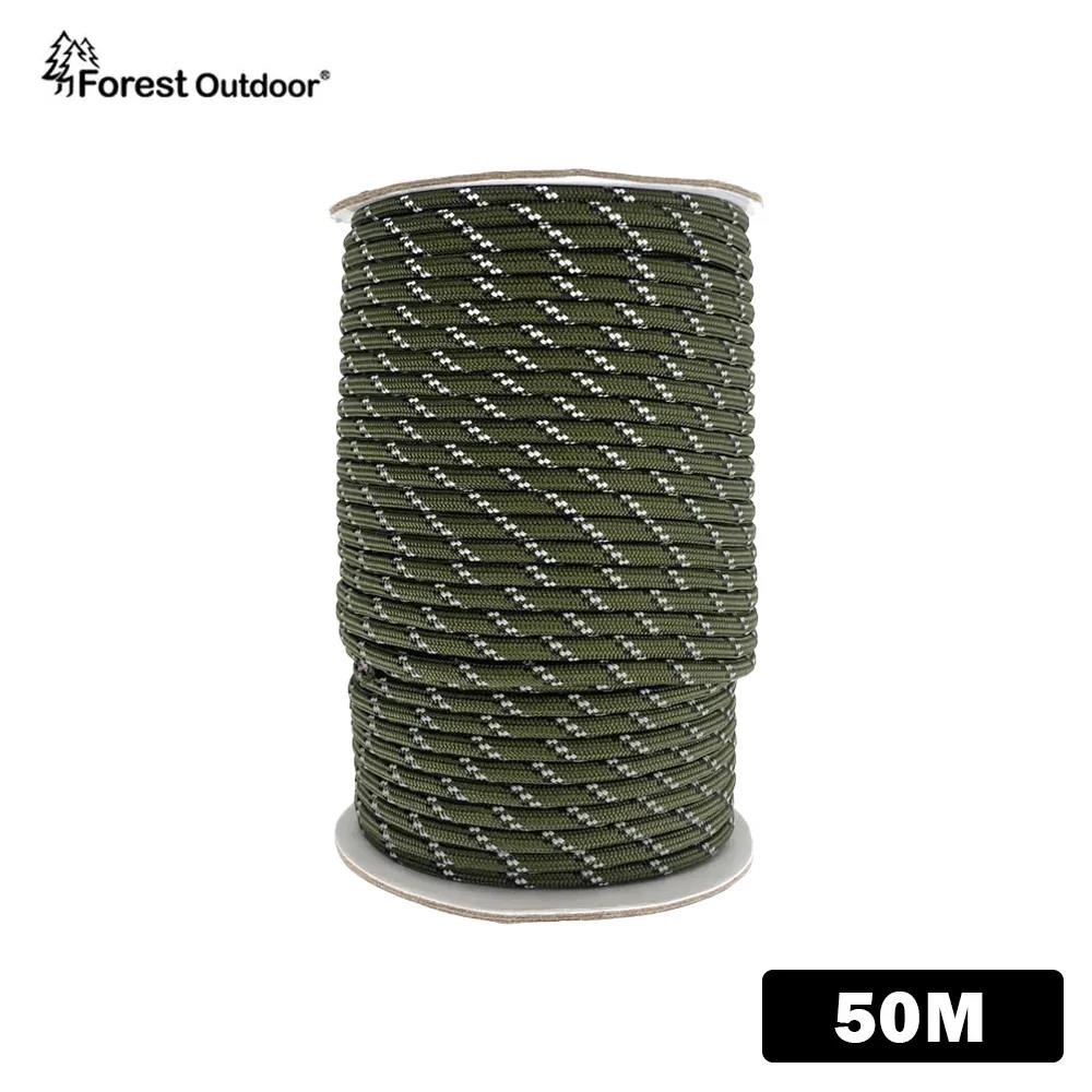Forest Outdoor 高反光 5mm SP等級細目編織營繩 25米 50米 營繩