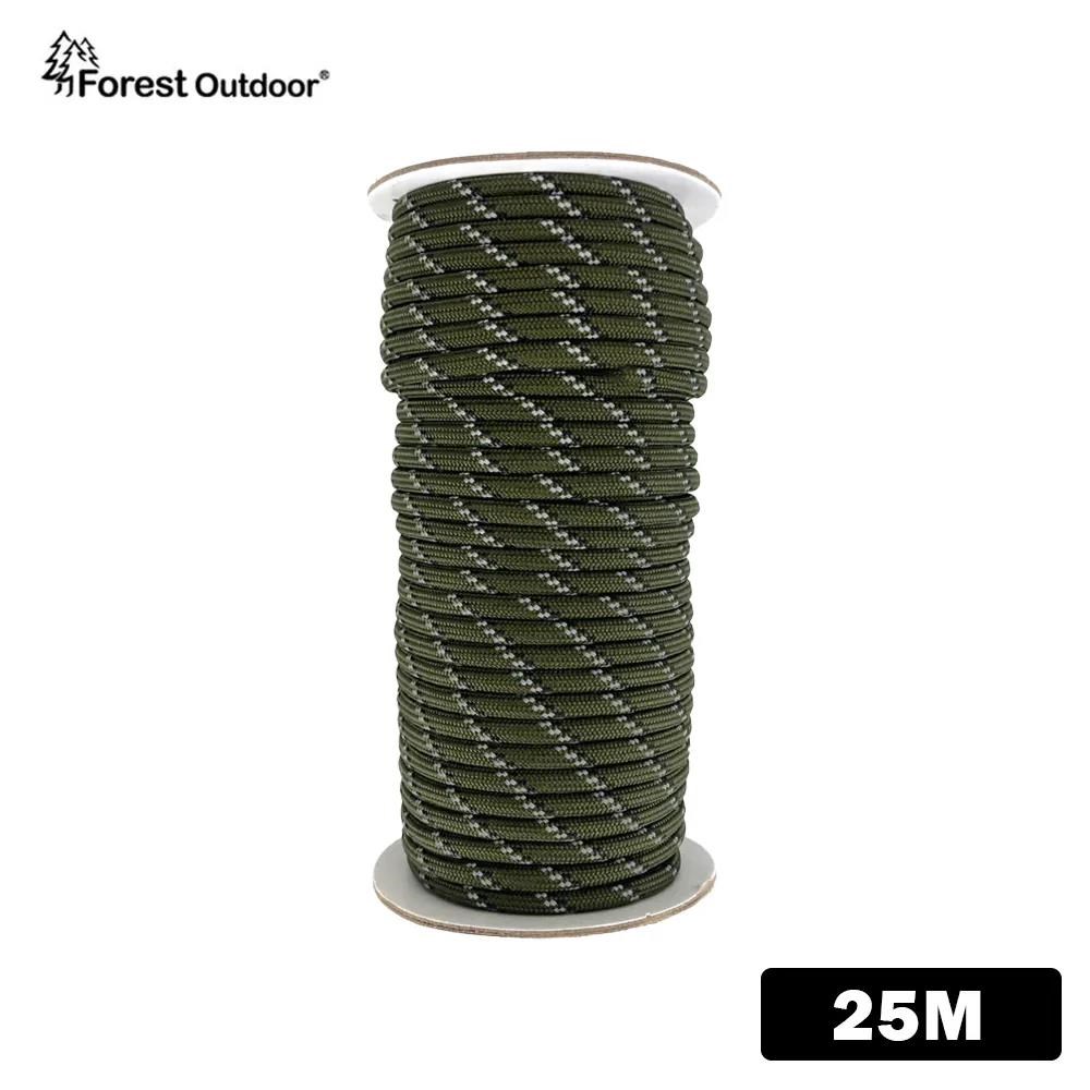 Forest Outdoor 高反光 5mm SP等級細目編織營繩 25米 50米 營繩
