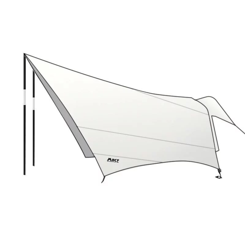 MB露營狂 4x7 47云坦天幕 白色 露營 帳篷 天幕帳 哈比帳 蝶形天幕 帳篷延伸