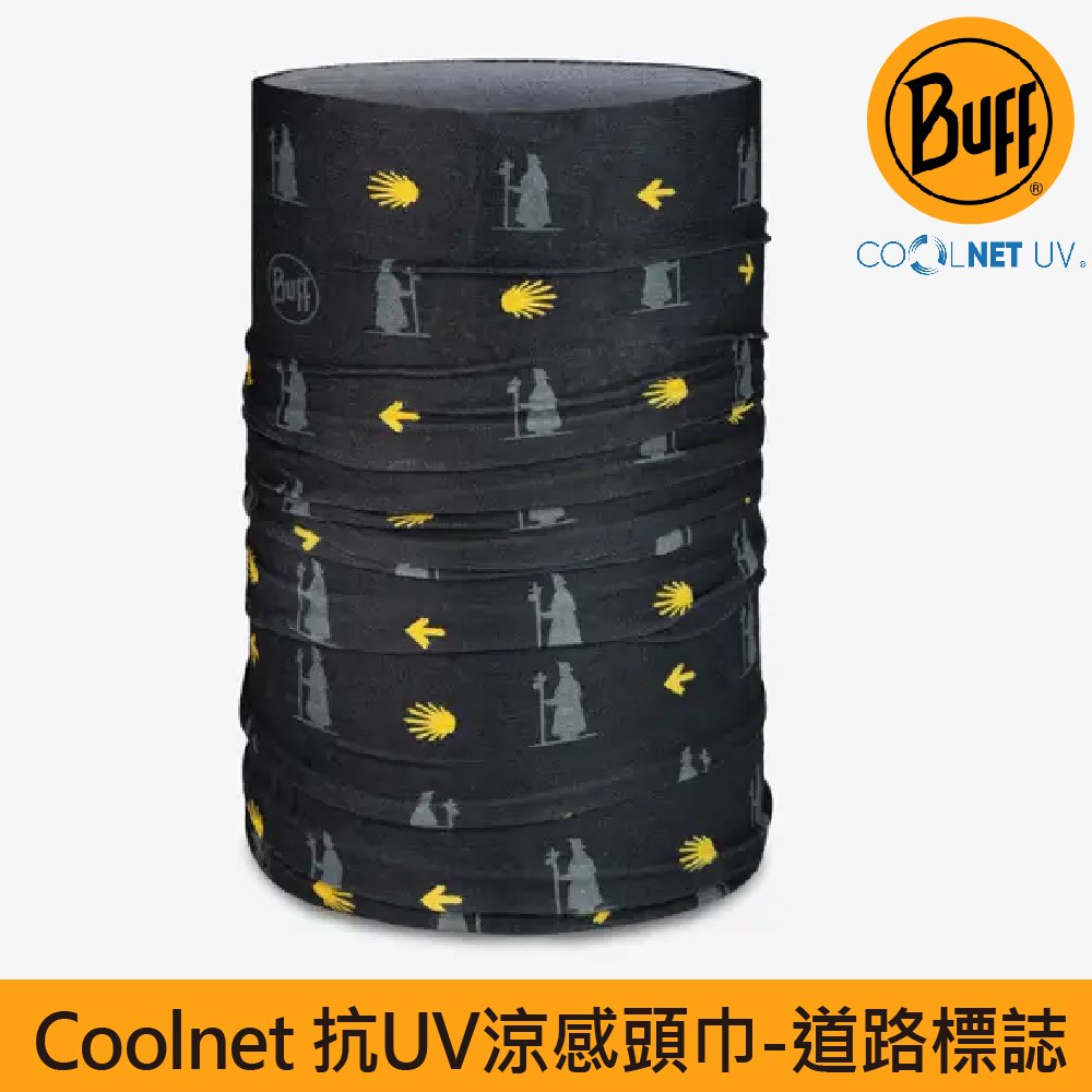 BUFF coolnet抗UV頭巾 道路標誌 134427-999 魔術頭巾 夏季吸濕排汗防曬頭巾