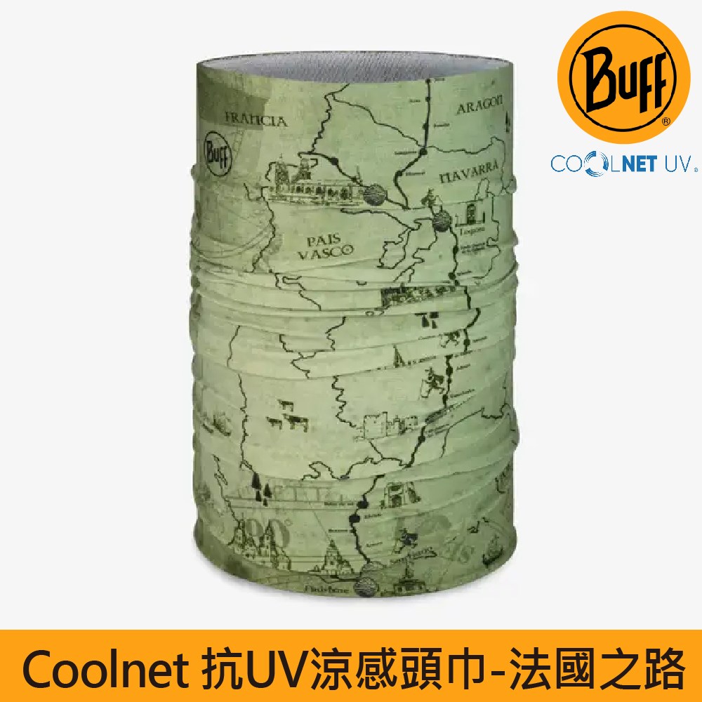 BUFF coolnet抗UV頭巾 法國之路 134425-845 魔術頭巾 夏季吸濕排汗防曬頭巾