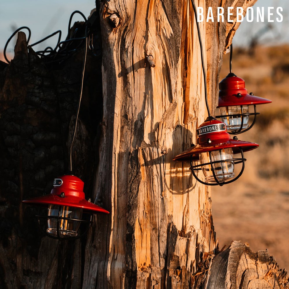 BAREBONES Edison String Lights串連垂吊營燈 三入一組 LIV-267 紅 掛燈 露營燈