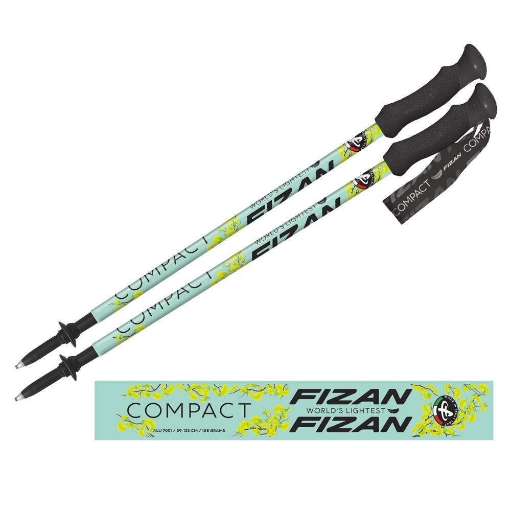 義大利 FIZAN 超輕三節式健行登山杖 銀杏 輕量鋁合金 登山 爬山