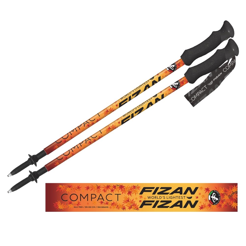 義大利 FIZAN 超輕三節式健行登山杖 楓葉 輕量鋁合金 登山 爬山