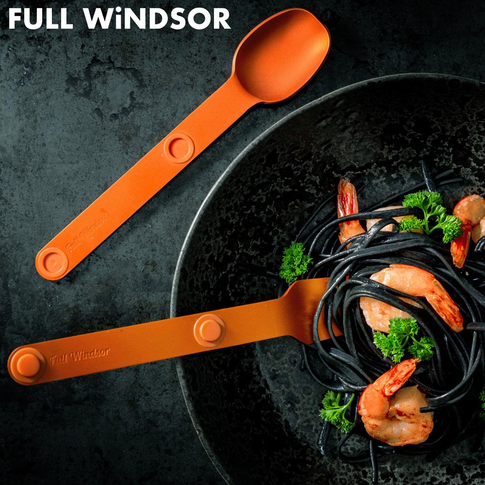 Full Windsor Magware 磁性餐具三件組 MAG-SS-ORG 橘色 刀 叉 湯匙 環保餐具