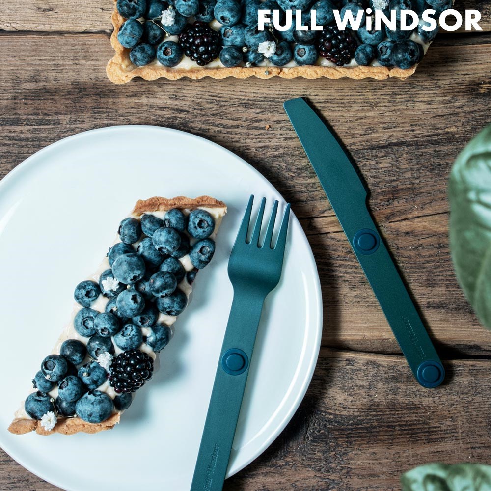 Full Windsor Magware 磁性餐具三件組 MAG-SS-BLU 藍色 刀 叉 湯匙 環保餐具