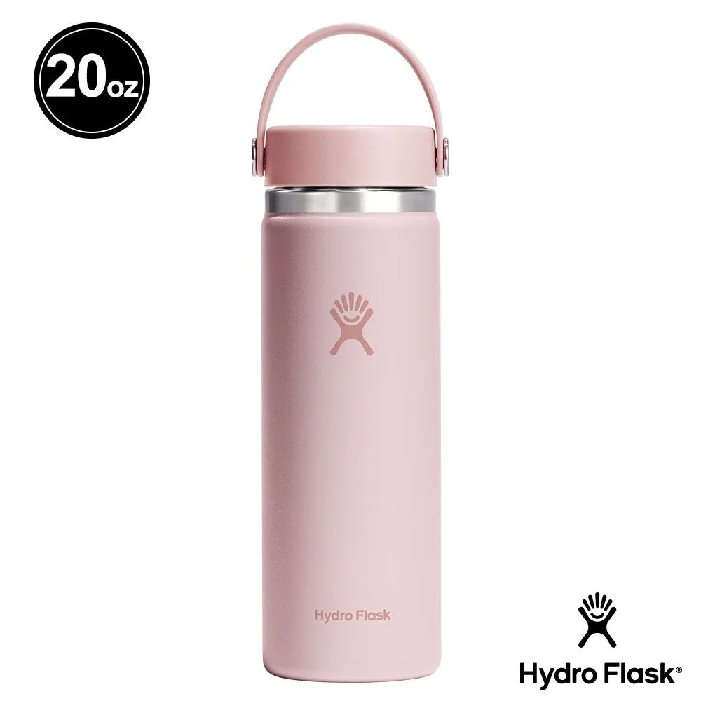 Hydro Flask 20oz/592ml 寬口提環保溫瓶 櫻花粉 保冷 保溫瓶 水壺 登山 露營