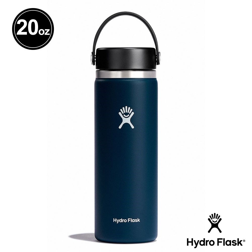 Hydro Flask 20oz/592ml 寬口提環保溫瓶 靛藍色 保冷 保溫瓶 水壺 登山 露營